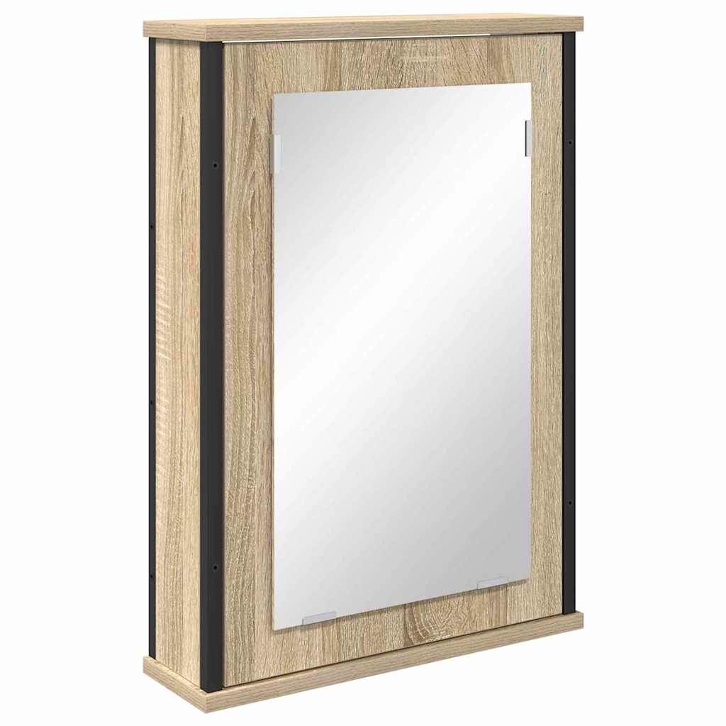 Juego de muebles de baño 2 pcs Marrón Madera contrachapada