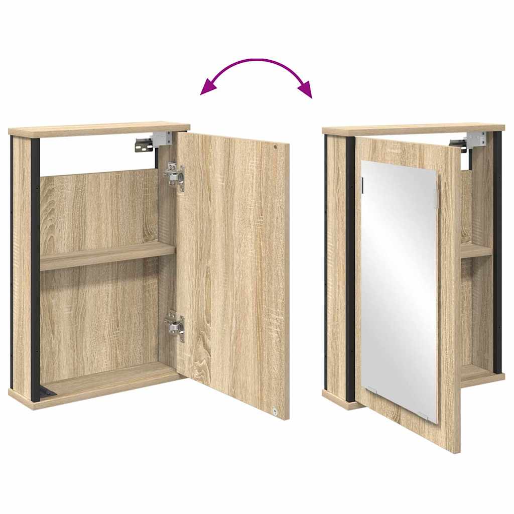 Juego de muebles de baño 2 pcs Marrón Madera contrachapada