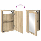Juego de muebles de baño 2 pcs Marrón Madera contrachapada