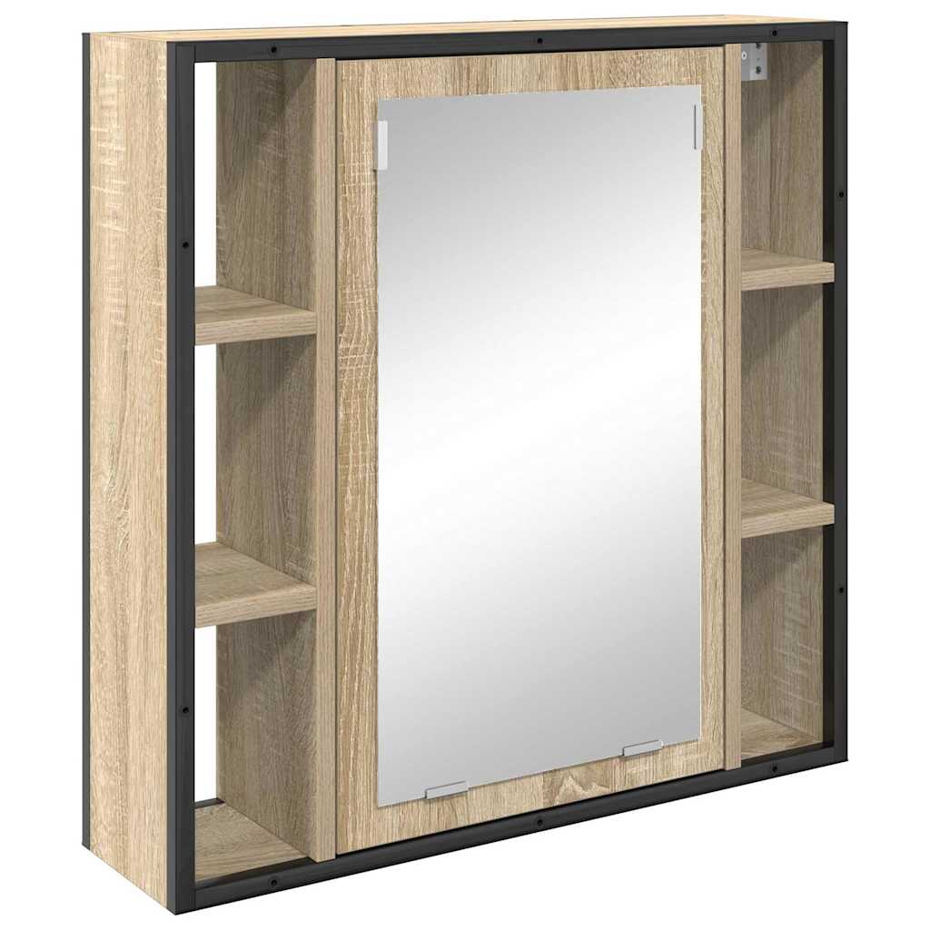 Juego de muebles de baño 3 pcs Marrón Madera contrachapada