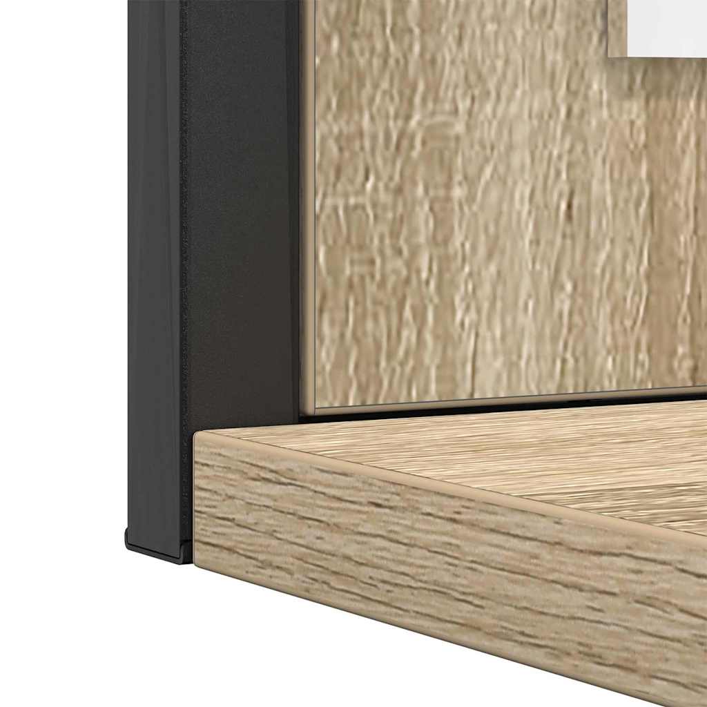 Juego de muebles de baño 3 pcs Marrón Madera contrachapada