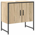 Juego de muebles de baño 3 pcs Marrón Madera contrachapada