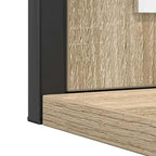 Juego de muebles de baño 3 pcs Marrón Madera contrachapada