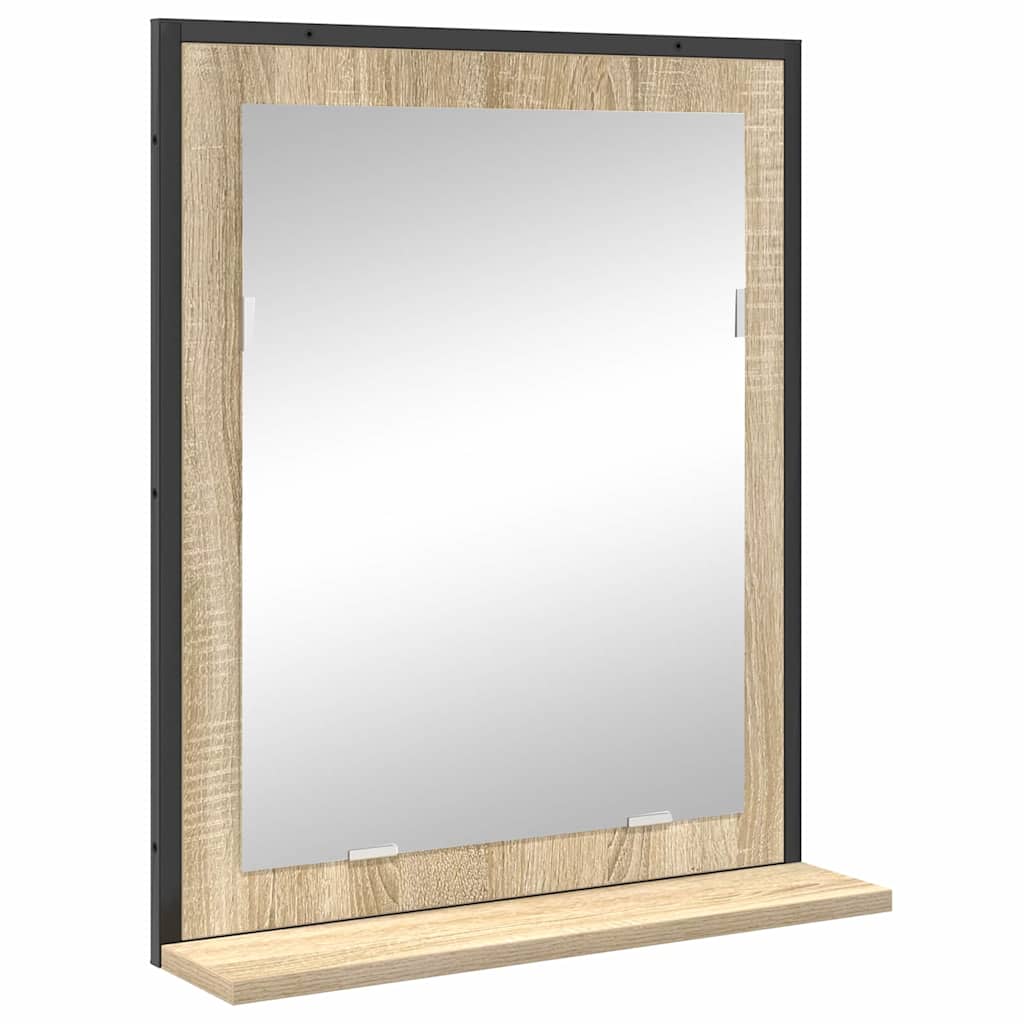 Juego de muebles de baño 3 pcs Marrón Madera contrachapada