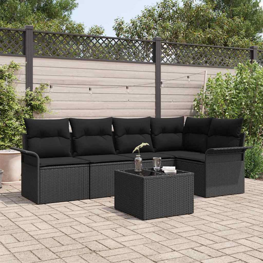 Conjunto de sofá de jardín 11 pcs Gris Rattan de Poliéster