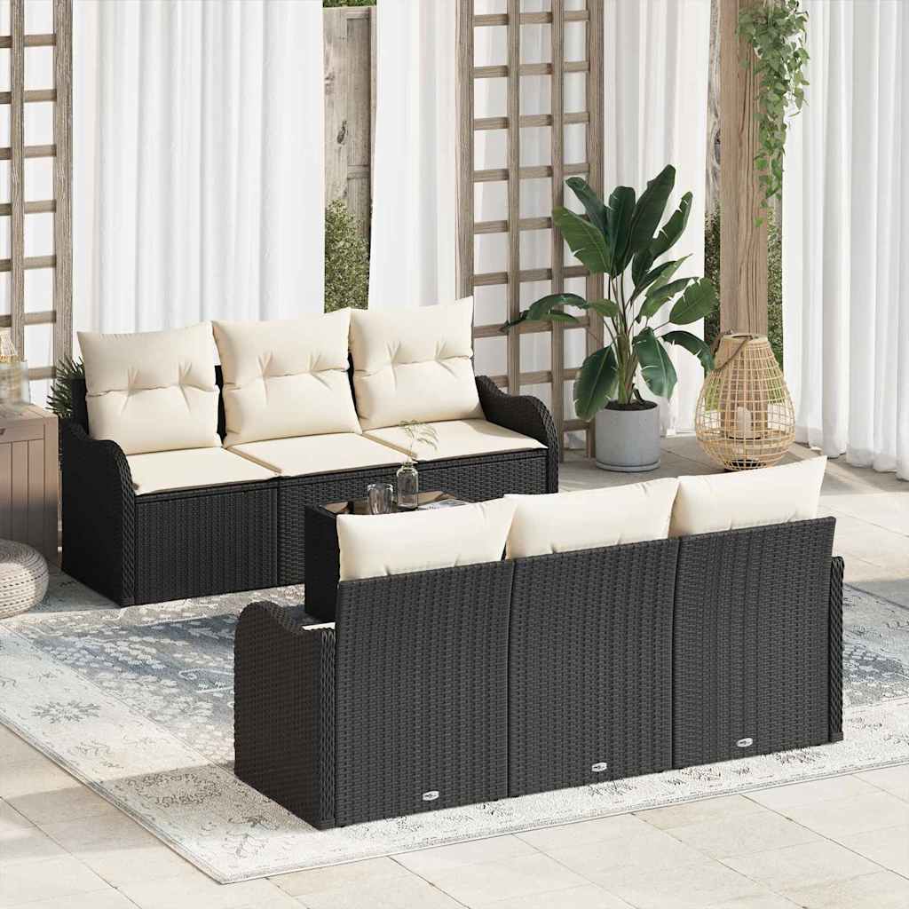 Conjunto de sofá de jardín Gris 55 x 55 x 37 cm ratán sintético