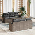 Conjunto de sofá de jardín Gris 55 x 55 x 37 cm ratán sintético