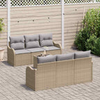 Conjunto de sofá de jardín Beige 55 x 55 x 37 cm