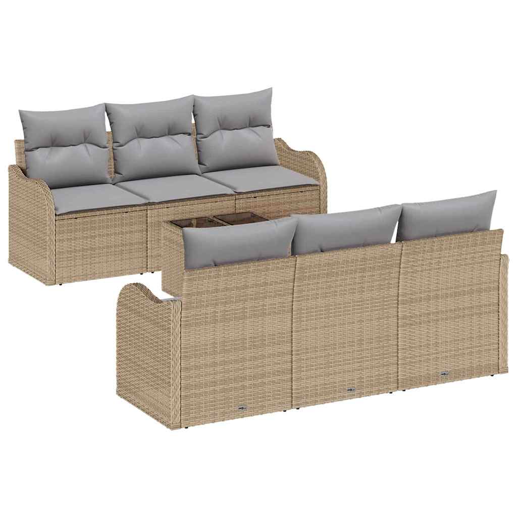 Conjunto de sofá de jardín Beige 55 x 55 x 37 cm