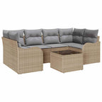 Conjunto de sofá de jardín Beige 55 x 55 x 37 cm