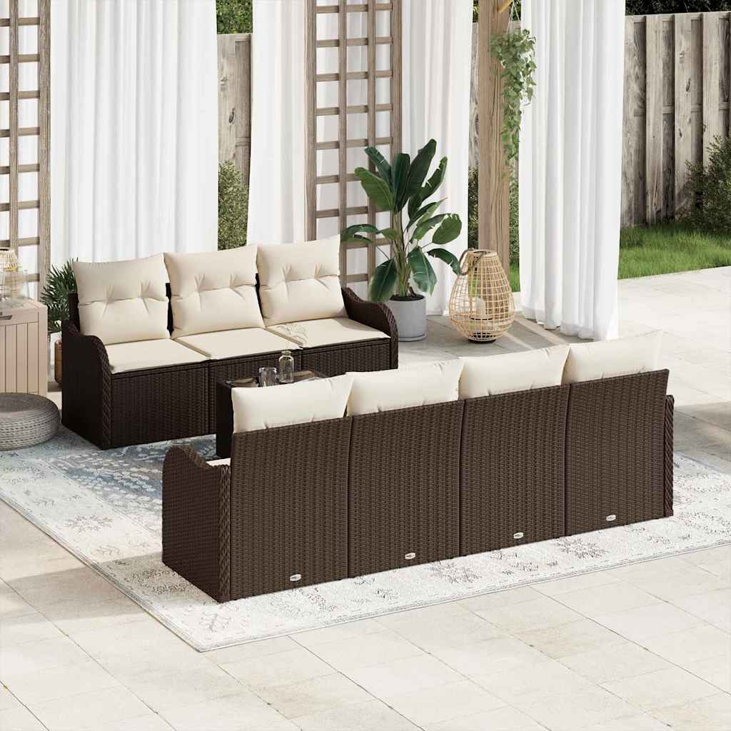 Conjunto de sofá de jardín Gris 55 x 55 x 37 cm ratán sintético