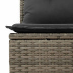 Conjunto de sofá de jardín Gris 55 x 55 x 37 cm ratán sintético