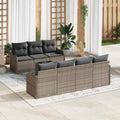 Conjunto de sofá de jardín Gris 55 x 55 x 37 cm ratán sintético