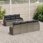 Conjunto de sofá de jardín Gris 55 x 55 x 37 cm ratán sintético