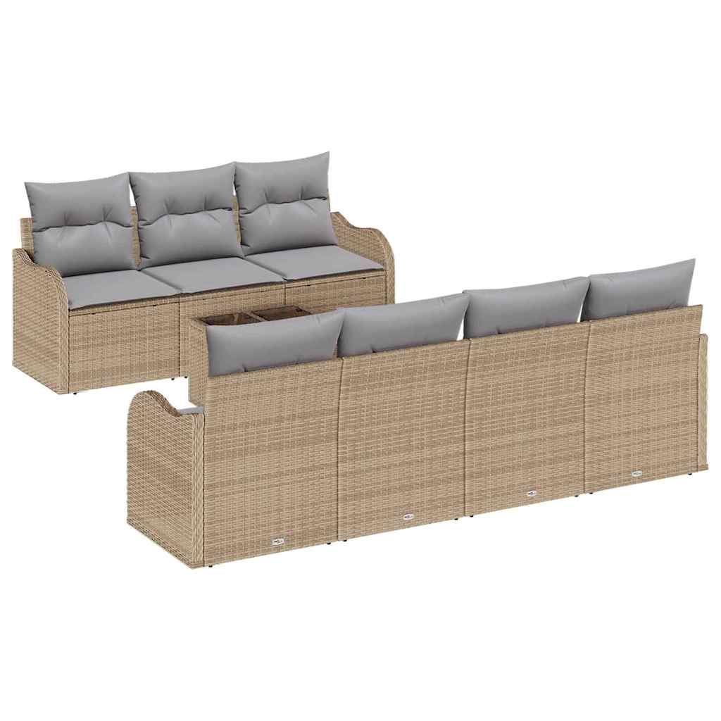 Conjunto de sofá de jardín Beige 55 x 55 x 37 cm