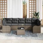 Conjunto de sofá de jardín Gris 55 x 55 x 37 cm ratán sintético
