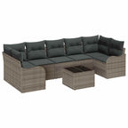 Conjunto de sofá de jardín Gris 55 x 55 x 37 cm ratán sintético
