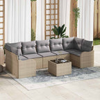 Conjunto de sofá de jardín Beige 55 x 55 x 37 cm