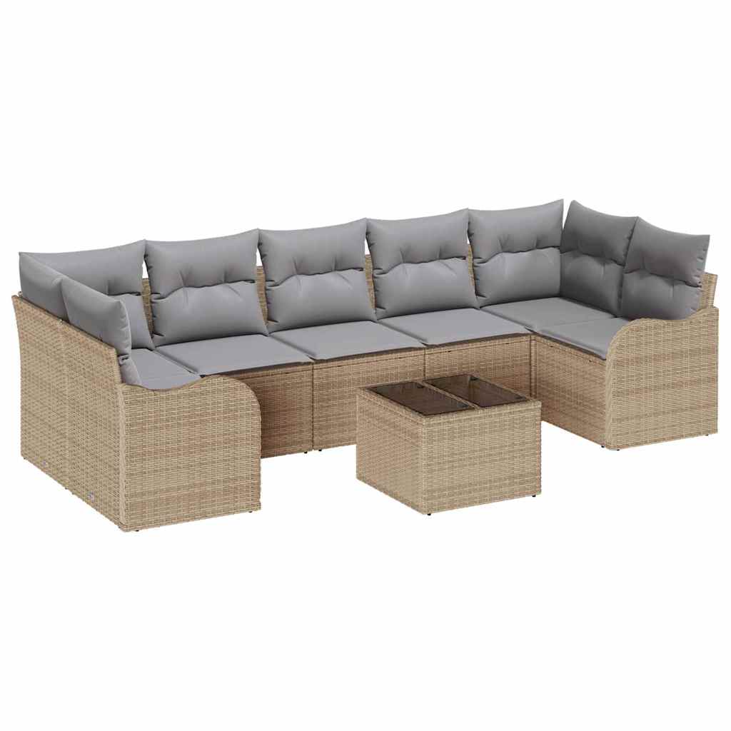Conjunto de sofá de jardín Beige 55 x 55 x 37 cm