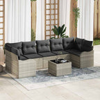 Conjunto de sofá de jardín Gris Claro 55 x 55 x 37 cm