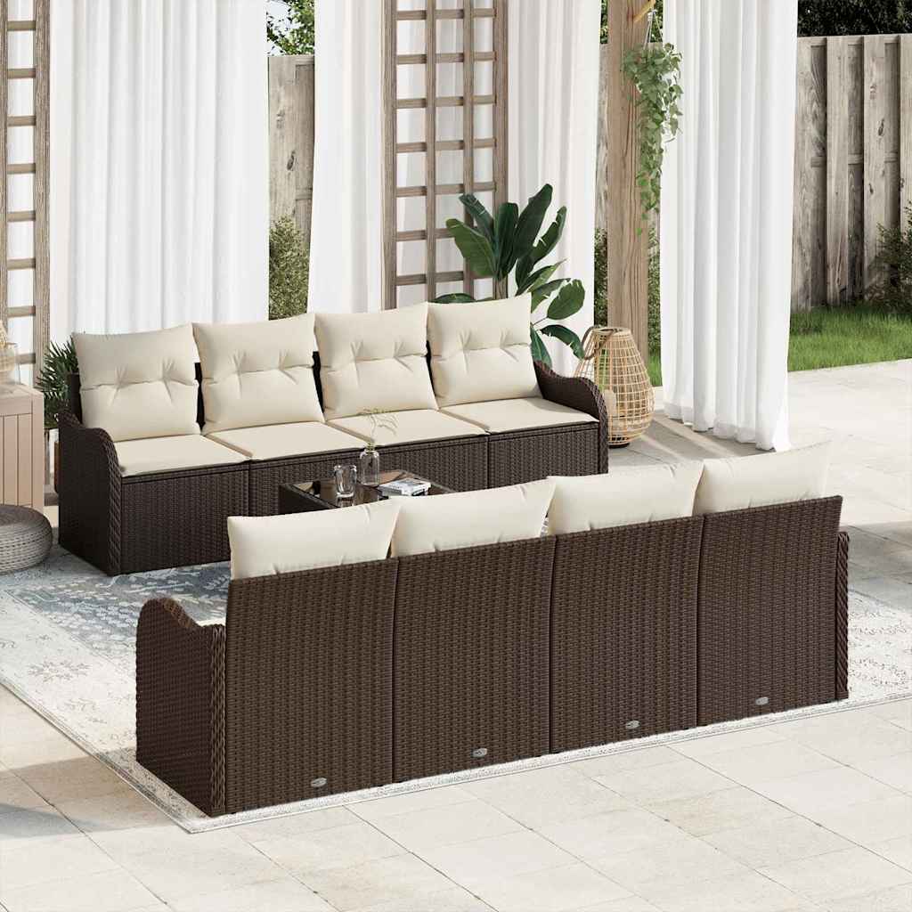 Conjunto de sofá de jardín Gris 55 x 55 x 37 cm ratán sintético