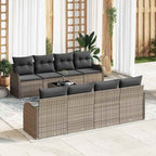 Conjunto de sofá de jardín Gris 55 x 55 x 37 cm ratán sintético