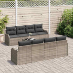 Conjunto de sofá de jardín Gris 55 x 55 x 37 cm ratán sintético
