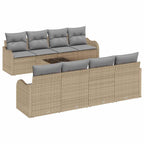 Conjunto de sofá de jardín Beige 55 x 55 x 37 cm