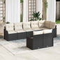 8-piece Garden Sofa Set Beige Synthetic Rattan