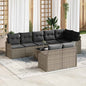 8-piece Garden Sofa Set Beige Synthetic Rattan