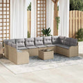 Conjunto de sofá de jardín Beige 55 x 55 x 37 cm