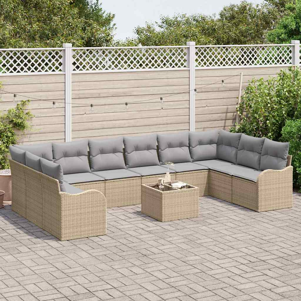 Conjunto de sofá de jardín Beige 55 x 55 x 37 cm