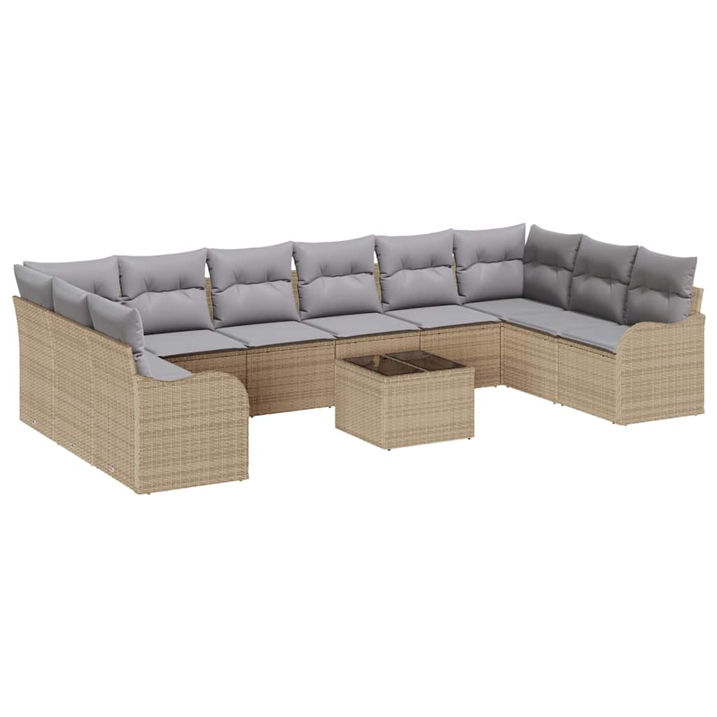 Conjunto de sofá de jardín Beige 55 x 55 x 37 cm
