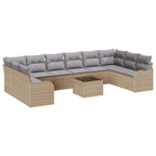 Conjunto de sofá de jardín Beige 55 x 55 x 37 cm