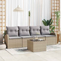 Conjunto de sofá de jardín Beige 55 x 55 x 37 cm