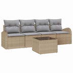 Conjunto de sofá de jardín Beige 55 x 55 x 37 cm