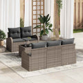 Conjunto de sofá de jardín Gris 55 x 55 x 37 cm ratán sintético