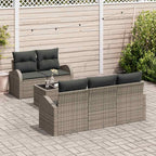 Conjunto de sofá de jardín Gris 55 x 55 x 37 cm ratán sintético
