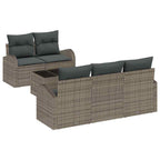 Conjunto de sofá de jardín Gris 55 x 55 x 37 cm ratán sintético