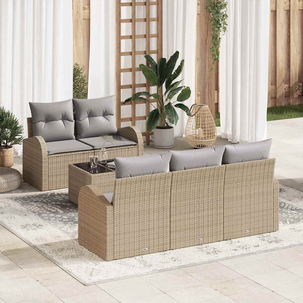 Conjunto de sofá de jardín Beige 55 x 55 x 37 cm