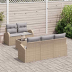 Conjunto de sofá de jardín Beige 55 x 55 x 37 cm