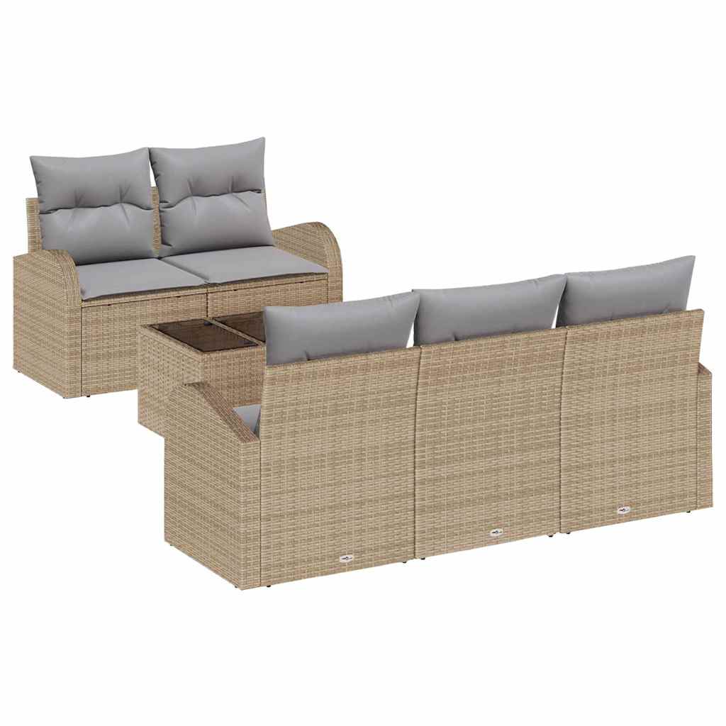 Conjunto de sofá de jardín Beige 55 x 55 x 37 cm