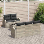 Conjunto de sofá de jardín Gris claro 55 x 55 x 37 cm