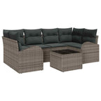 Conjunto de sofá de jardín Gris 55 x 55 x 37 cm ratán sintético