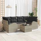 Conjunto de sofá de jardín Gris claro 55 x 55 x 37 cm