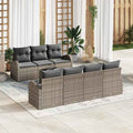 Conjunto de sofá de jardín Gris 55 x 55 x 37 cm ratán sintético