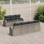 Conjunto de sofá de jardín Gris 55 x 55 x 37 cm ratán sintético