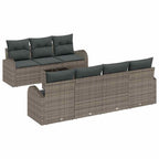 Conjunto de sofá de jardín Gris 55 x 55 x 37 cm ratán sintético