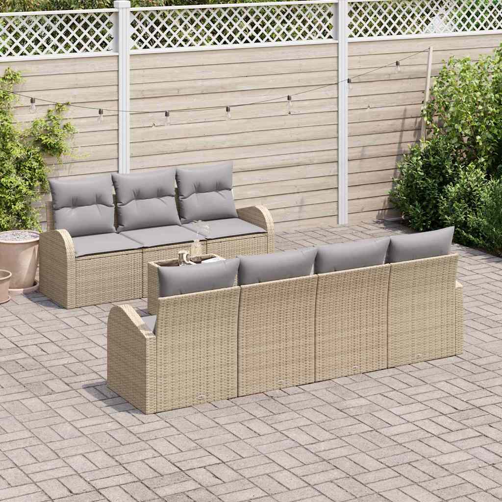 Conjunto de sofá de jardín Beige 55 x 55 x 37 cm