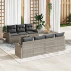 Conjunto de sofá de jardín Gris Claro 55 x 55 x 37 cm